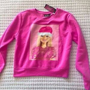 BNWT Barbie Pink Santa sweater size L 💕🎀🤶